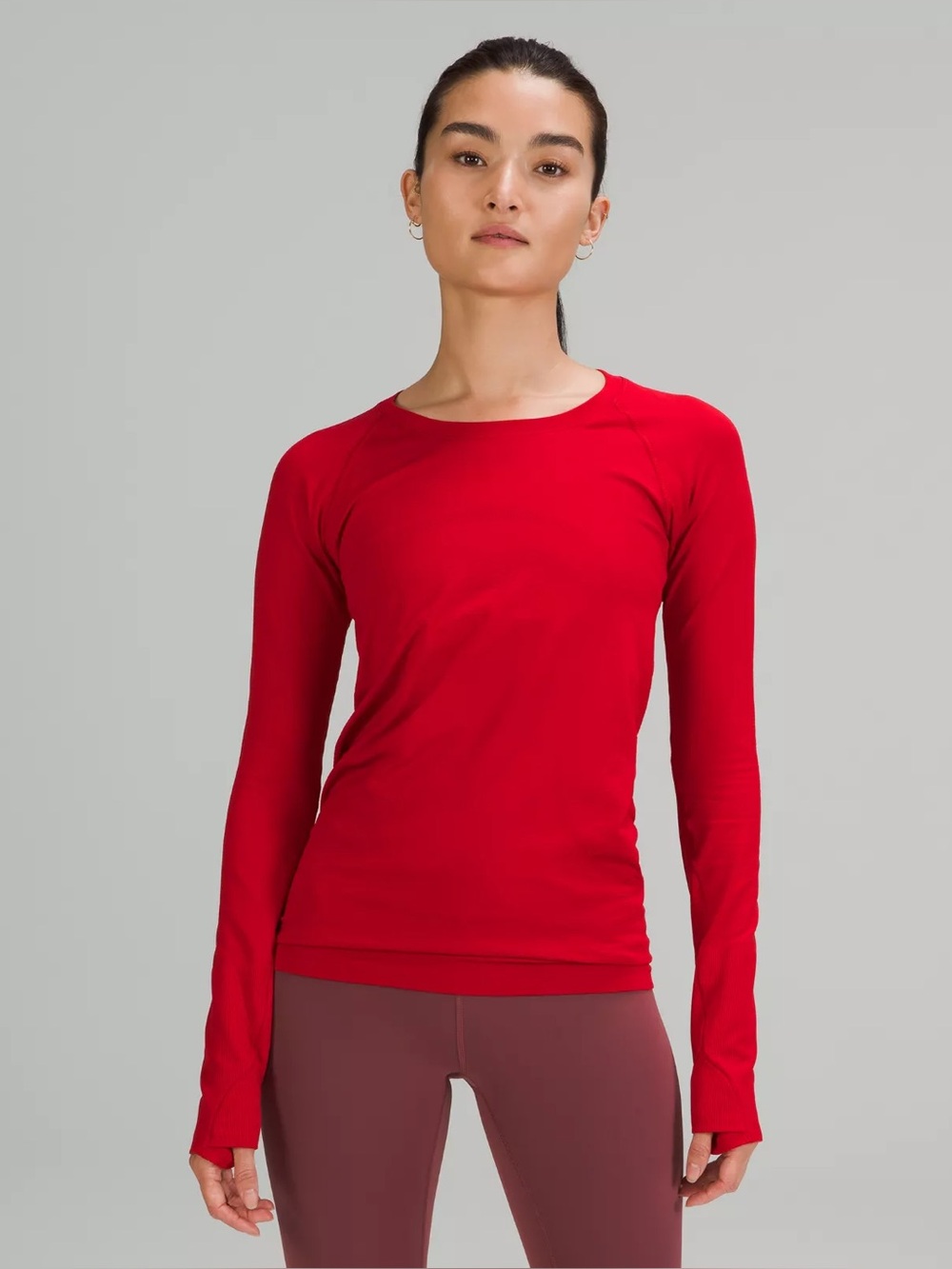 Lululemon Swiftly Tech Long Sleeve Crew Running Workout Gym Yoga Shirt Top